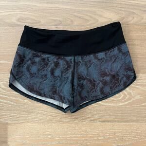 Vuori Women's Omni Performance Shorts Tide Dunes Texture Teal Black XS